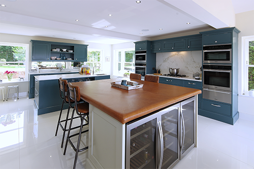 Ichira blue & cornforth white kitchen maidstone
