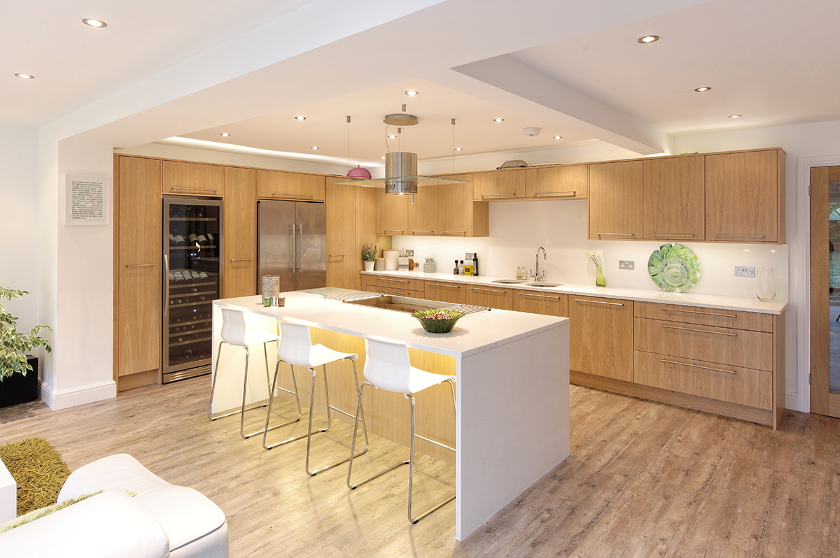 Oak flat door kitchen maidstone